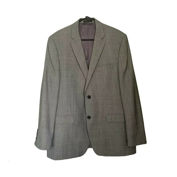 Ralph Lauren Mens Suit Jacket Blazer Slim Fit Gray Wool Sz 42 Regular Two Button - Picture 8 of 12